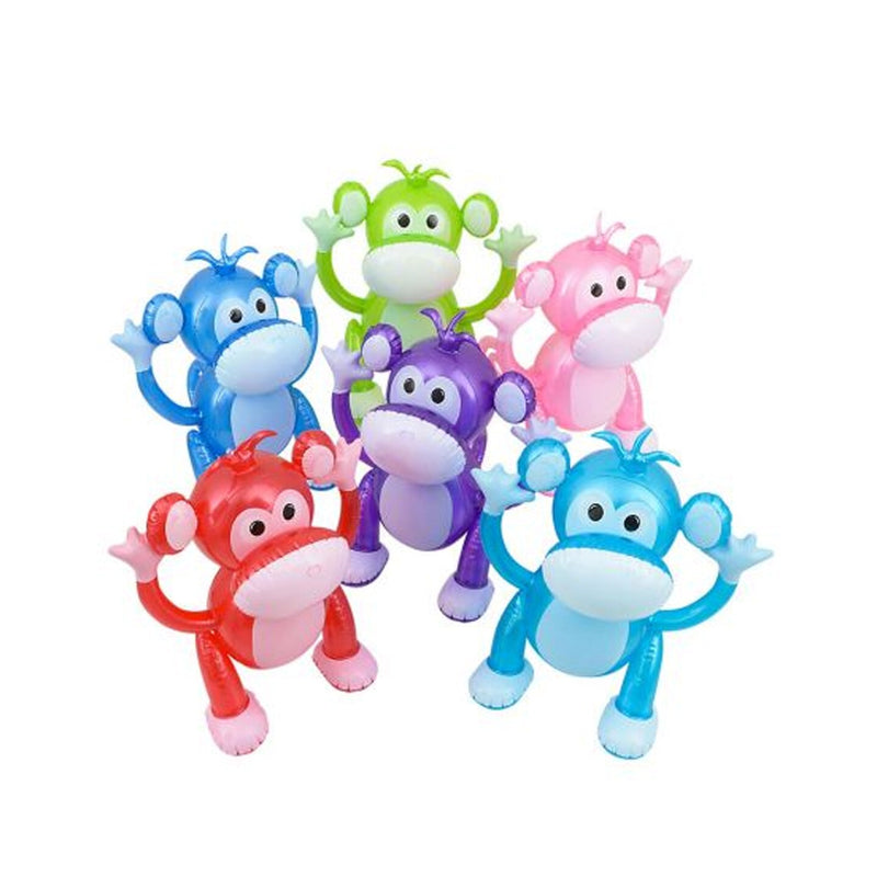 24 Inch Inflatable Monkey Assorted Colors