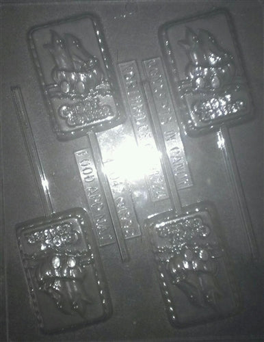 Ghost Coaster Sucker Chocolate Mold