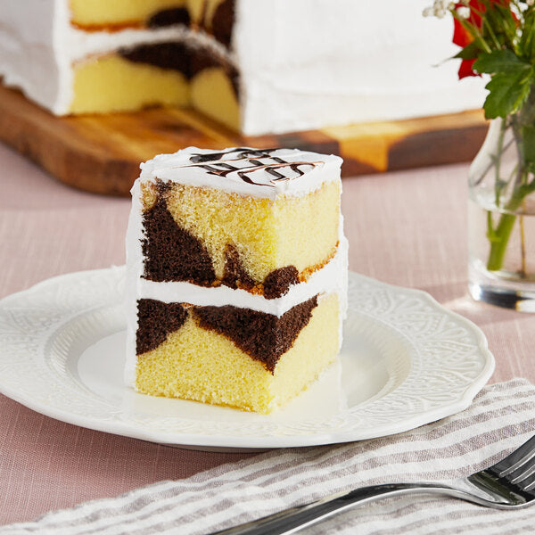 Rich's Allen Un-Iced Yellow Marble Cake 1/2 Sheet 47.97 oz. - 5/Case