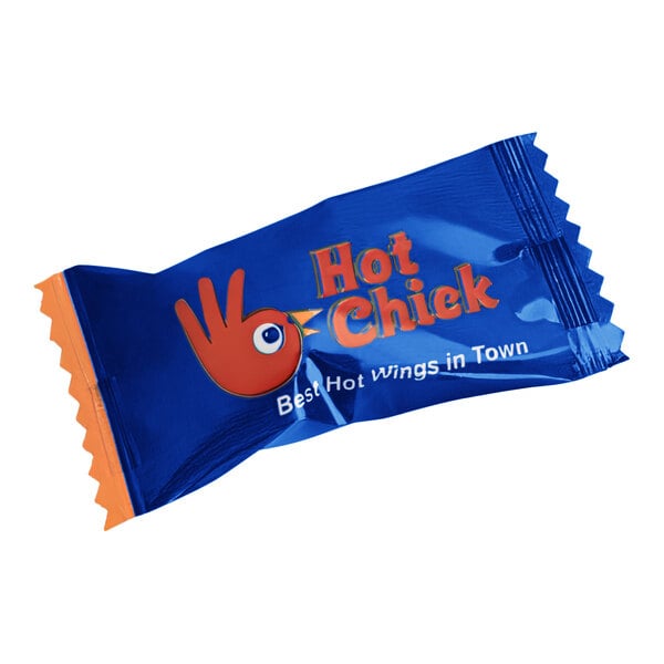 Customizable Hard Peppermint Balls with Blue Wrapper - 1,000/Case