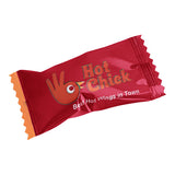 Customizable Yellow Buttermints with Red Wrapper - 1,000/Case