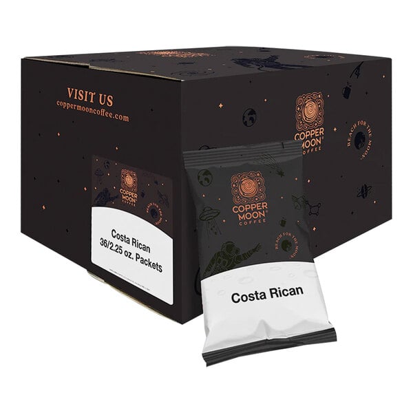 Copper Moon Costa Rican Blend Coffee Portion Pack 2.25 oz. - 36/Case