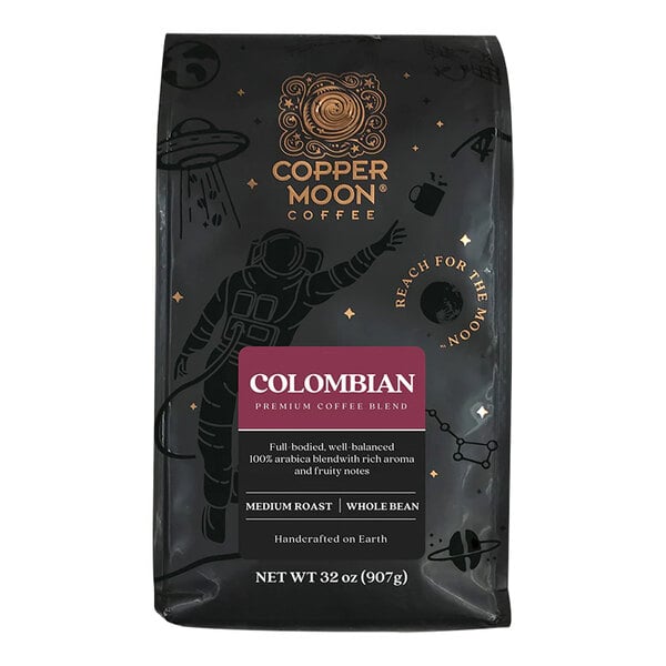 Copper Moon Colombian Blend Whole Bean Coffee 2 lb. - 4/Case