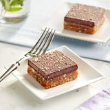 Nats Rawline Plant-Based Vegan Caramel and Chocolate Raw Cake Square Duo Pack 4.6 oz. - 12/Case