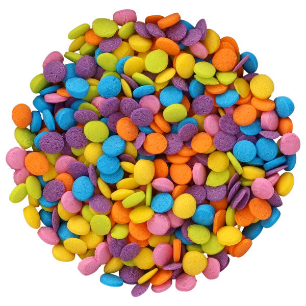 Neon Bright Confetti Sprinkles- Red 3 Free Quins Sprinkles – 19.5 oz Container