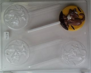 Cat On Fence Sucker Chocolate Mold - CCH016