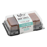 Nats Rawline Plant-Based Vegan Tiramisu Raw Cake Square Duo Pack 4.6 oz. - 12/Case