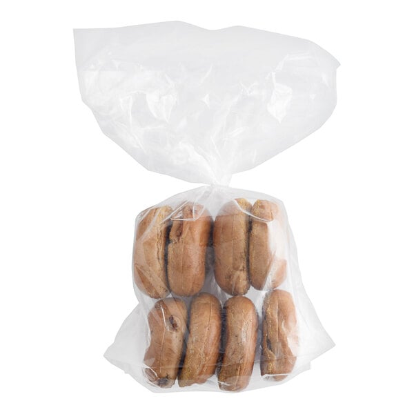 Original Bagels Tribute Baking Company Frozen New York Style Pre-Sliced Cinnamon Raisin Mini Bagel 2 oz. - 144/Case