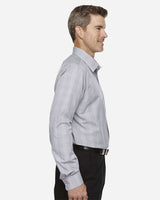 Devon & Jones® Mens Glen Plaid Dress Shirt Cotton Polyester Fit