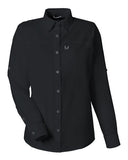 HUK® Women’s Long Sleeve Performance Shirt UPF 30+ Protection with Button Roll-Up Sleeves