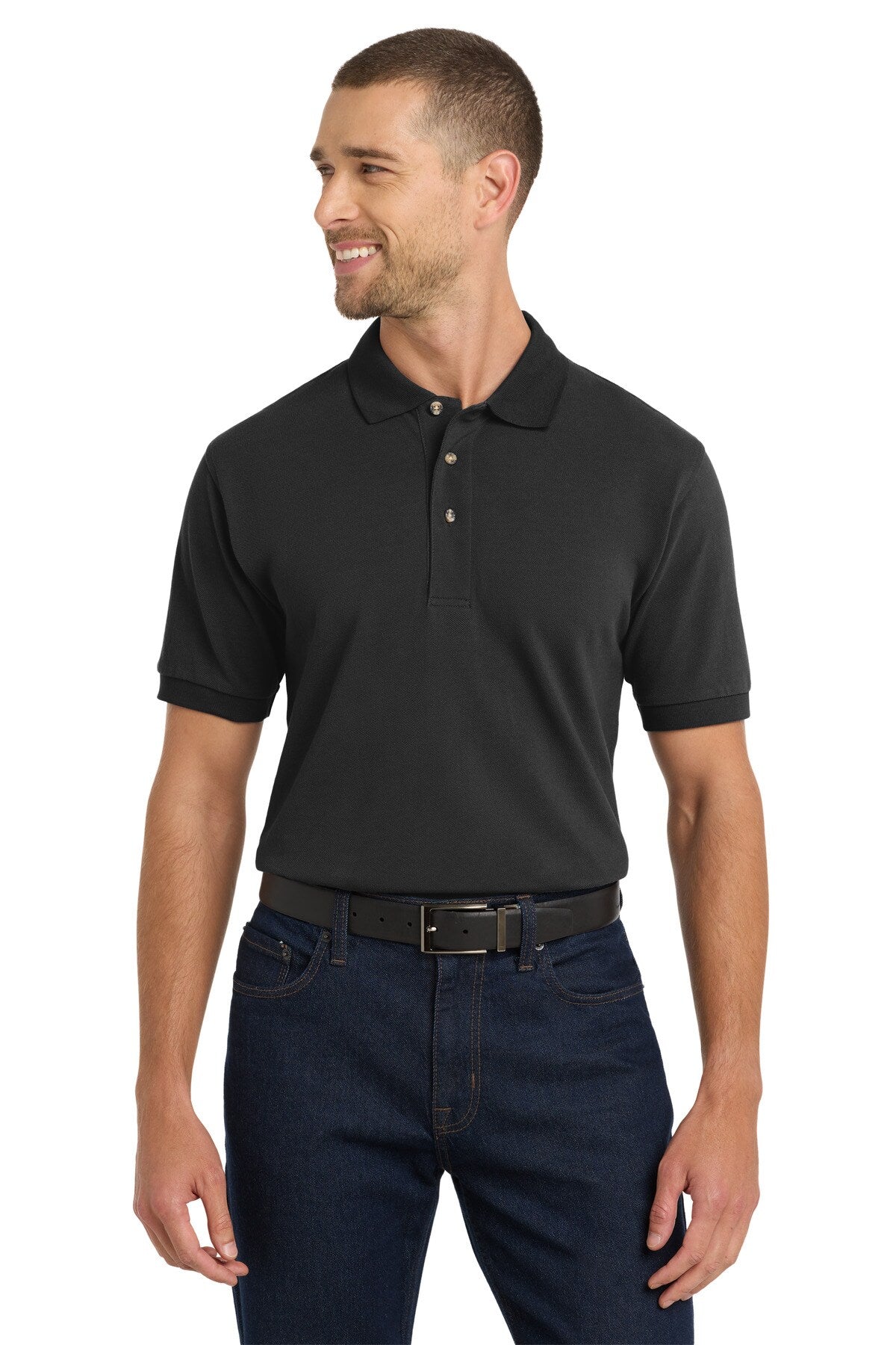 Port Authority® Heavyweight Cotton Pique Polo