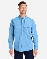 HUK® Men’s Long Sleeve Fishing Shirt with Pockets UPF 30+ Sun Protection & Ventilated Design