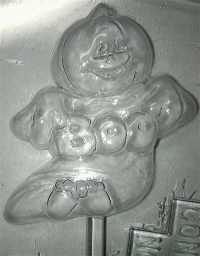 Pumpkin Head Boo Chocolate Sucker Mold