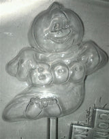 Pumpkin Head Boo Chocolate Sucker Mold