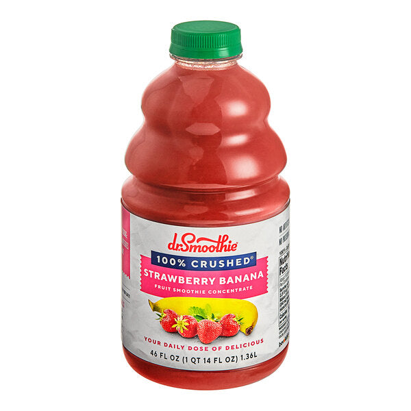 Dr. Smoothie 100% Crushed Strawberry Banana Fruit Smoothie Mix 46 fl. oz.