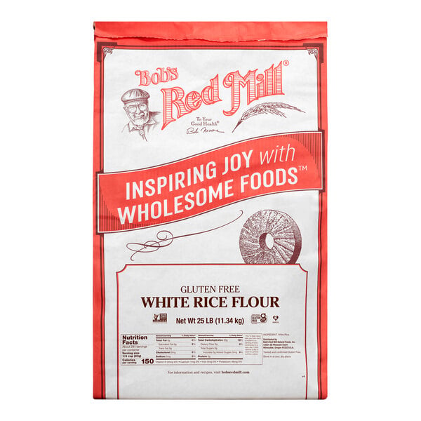 Bob's Red Mill Gluten-Free White Rice Flour 25 lb.