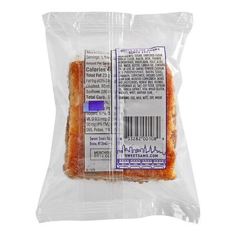 Sweet Sam's Individually Wrapped Streusel Coffee Cake - 12/Case