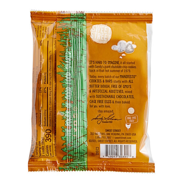 Sweet Street Desserts Salted Caramel Cookie 2.94 oz. - 48/Case