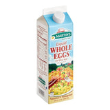 Martin's Quality Eggs Fresh Liquid Whole Eggs 32 oz. - 15/Case