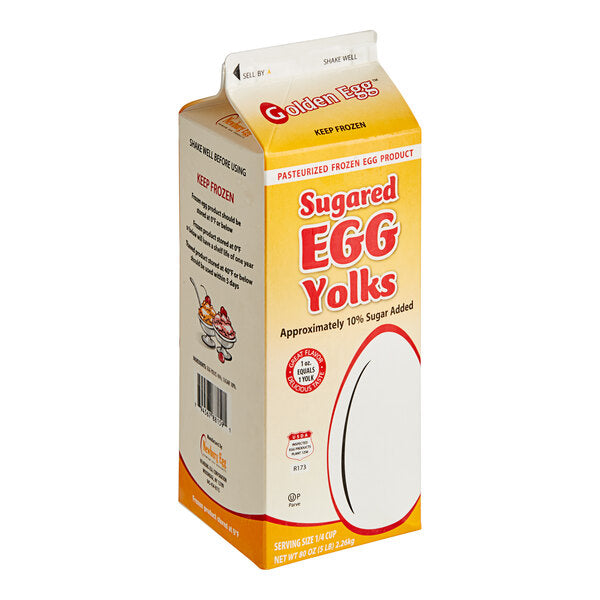 Newburg Egg 5 lb. Sugared Egg Yolks - 6/Case
