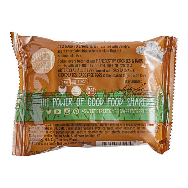 Sweet Street Desserts Frozen Toffee Crunch Blondie Brownie 3.6 oz. - 48/Case