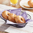 Original Bagels Tribute Baking Company Frozen New York Style Pre-Sliced Cinnamon Raisin Mini Bagel 2 oz. - 144/Case