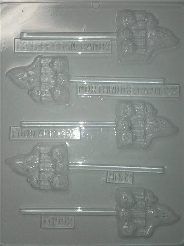 Ghost By Fence Chocolate Sucker Mold