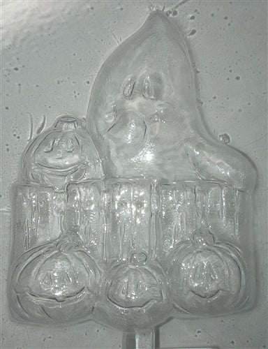 Ghost By Fence Chocolate Sucker Mold