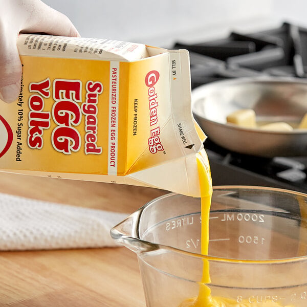 Newburg Egg 5 lb. Sugared Egg Yolks - 6/Case