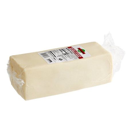 Whole Milk Mozzarella Cheese 6 lb. Solid Block - 8/Case