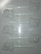 Ghost With Pumpkin Sucker Chocolate Mold