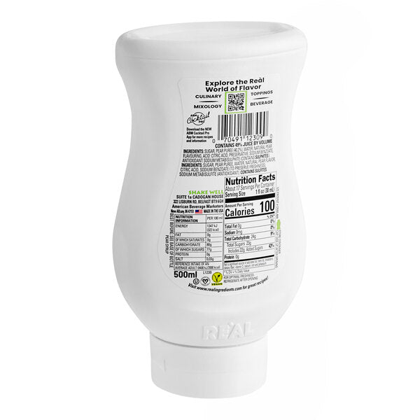 Real Juicy Pear Puree Infused Syrup 16.9 fl. oz.