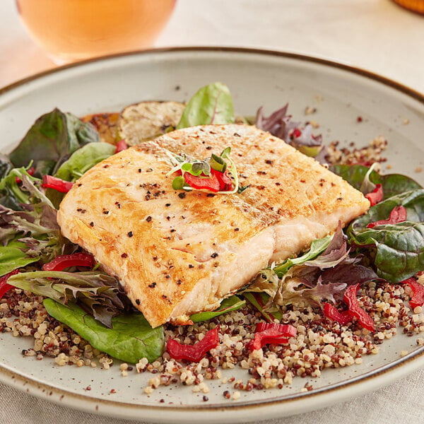8 oz. Wild Caught Pacific Keta Salmon Fillet Portions - 10 lb.
