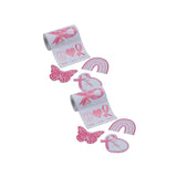 3" x 2" Breast Cancer Awareness Decal Sticker Roll 100 Pc