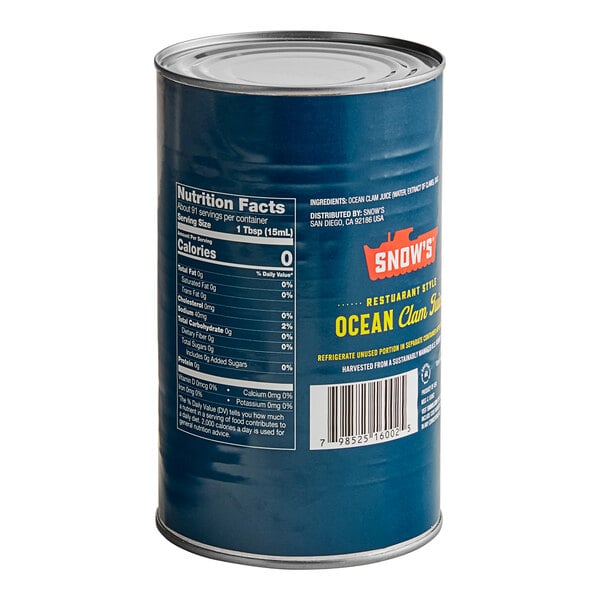 Snow's 46 fl. oz. Ocean Clam Juice - 12/Case