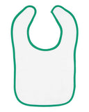 Rabbit Skins Infant Contrast Trim Terry Bib