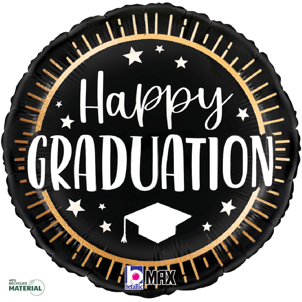Graduation Foil Balloon 18 Inch Happy Seal
