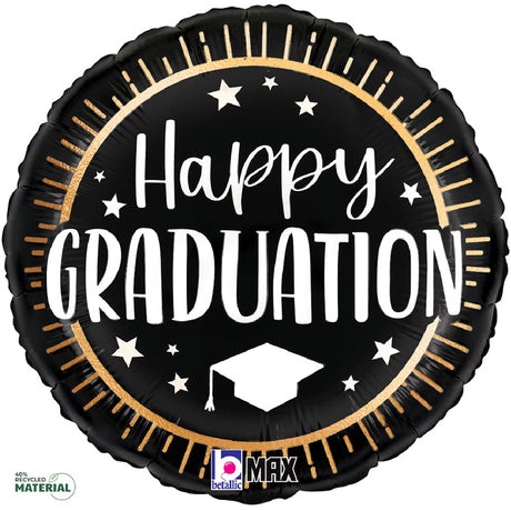 Graduation Foil Balloon 18 Inch Happy Seal