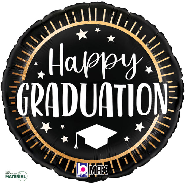 Graduation Foil Balloon 18 Inch Happy Seal