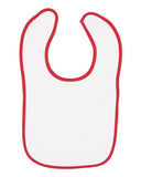 Rabbit Skins Infant Contrast Trim Terry Bib