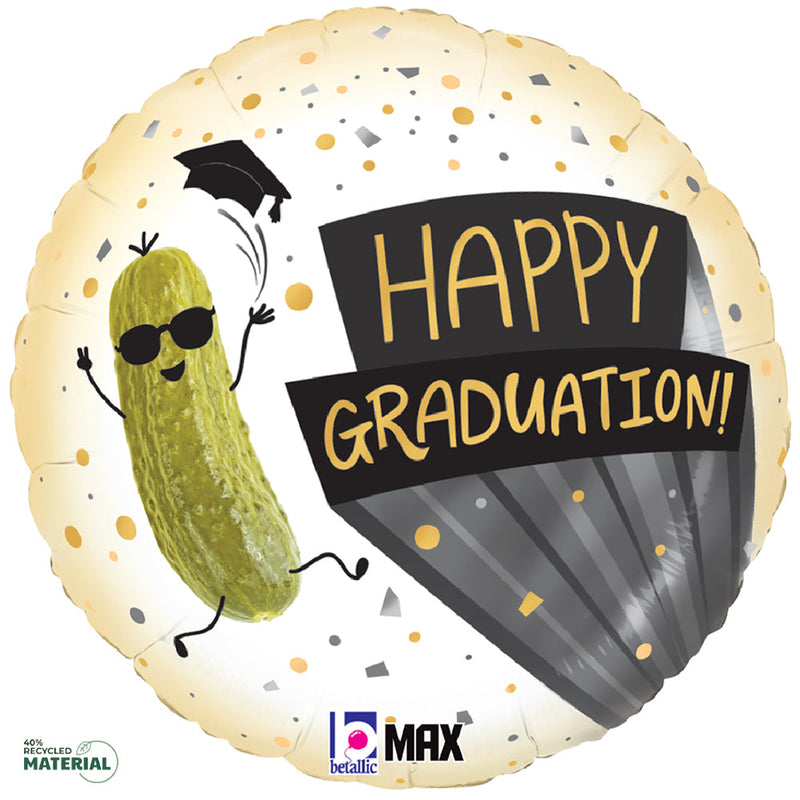 Graduation Pickle Party Foil Balloon