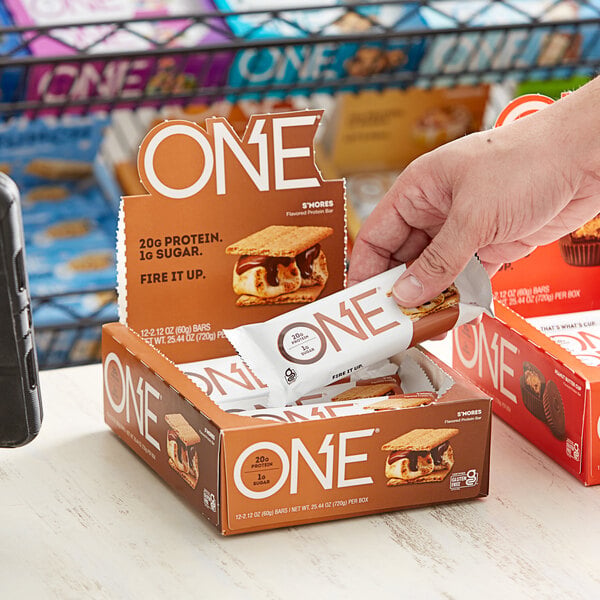 ONE S'mores Protein Bar 2.12 oz. - 12/Box