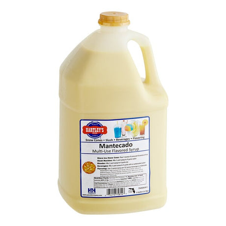 Hartley's Mantecado Snow Cone Syrup 1 Gallon - 4/Case