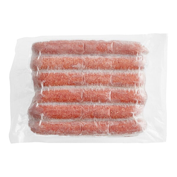 Vienna Beef 8" 3/1 Ditka Hot Beef Polish Sausage - 15/Pack