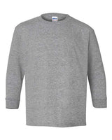 12 Pack : Gildan® Heavy Cotton Youth Crewneck Long Sleeve T-Shirt