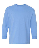 12 Pack : Gildan® Heavy Cotton Youth Crewneck Long Sleeve T-Shirt