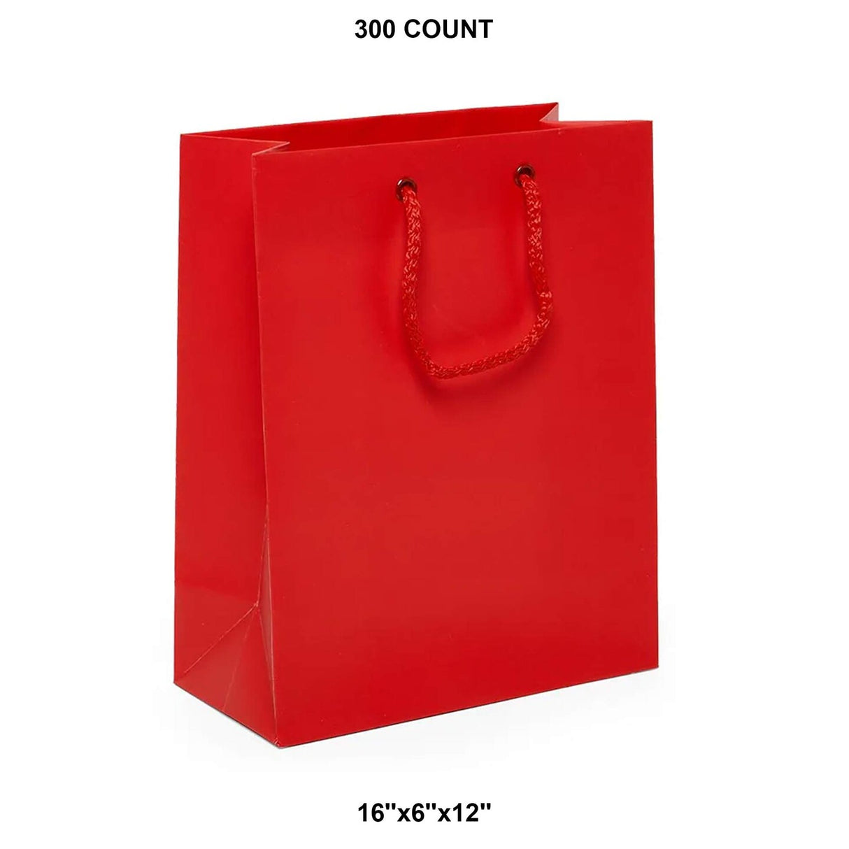 Elegant Matte Euro Tote 16" x 6" x 12"