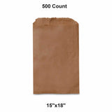 Flat Kraft Paper Bags 15" x 18"