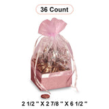 Box On The Bottom Organza Bags 2 1/2'' x 2 7/8'' x 6 1/2'' Wrap