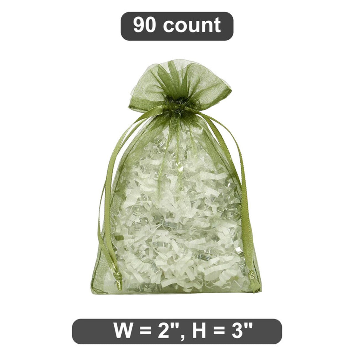 2” x 3” Organza Bags Perfect for Candies and Treats